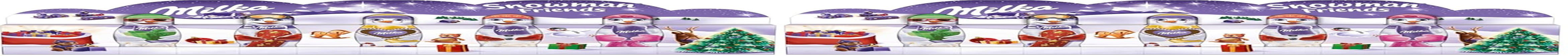 Milka Snowman Friends Alpine Milk - Mini snowmen made of fine alpine milk chocolate - 5 x 15g