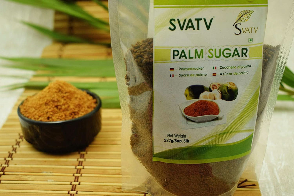 SVATV Brown palm sugar powder, 227 grams Sweeteners Naty Shop