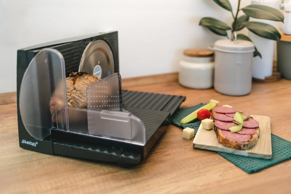 Feliator multifuncțional Steba, grosime de tăiere reglabilă până la 17 mm, protecție pentru mână Rasnite si Feliatoare Naty Shop