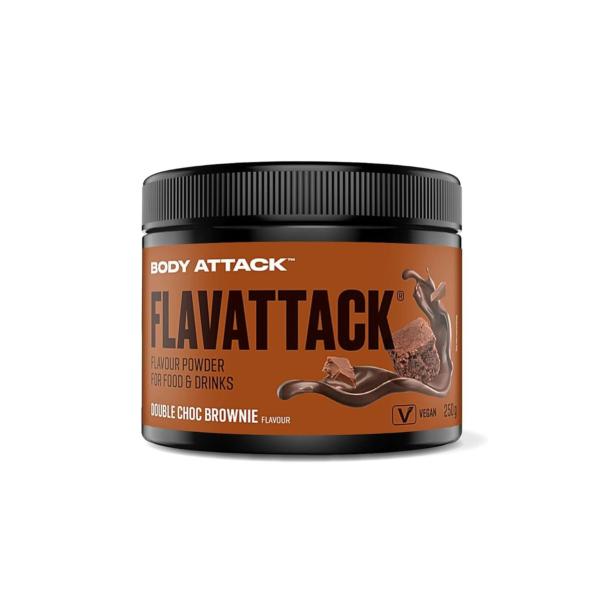 Body Attack Flavattack®, Double Choc Brownie, 250G / 83 servings Aromas Naty Shop 250 grams Double Chocolate Brownie