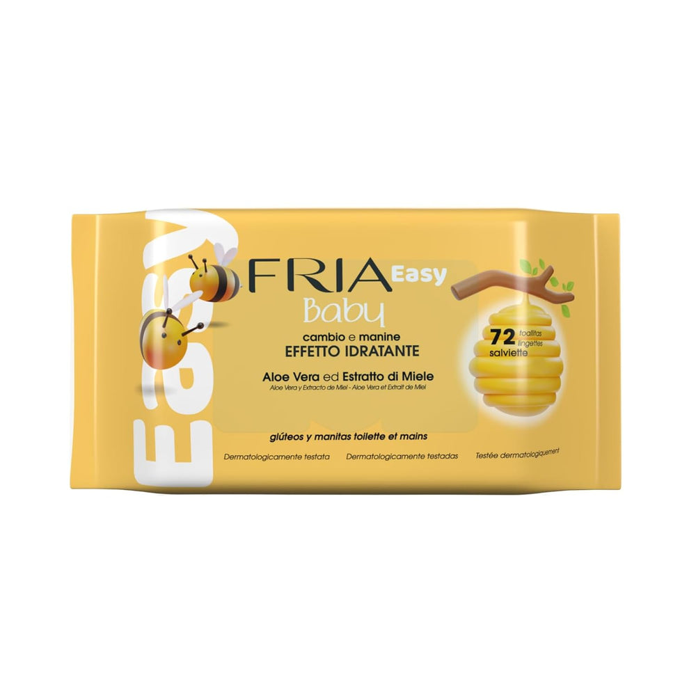 Easy Baby Wet Wipes with Aloe Vera and Honey Extract Skin Moisturizer, Dermatologically Tested, 330 Wipes Pack