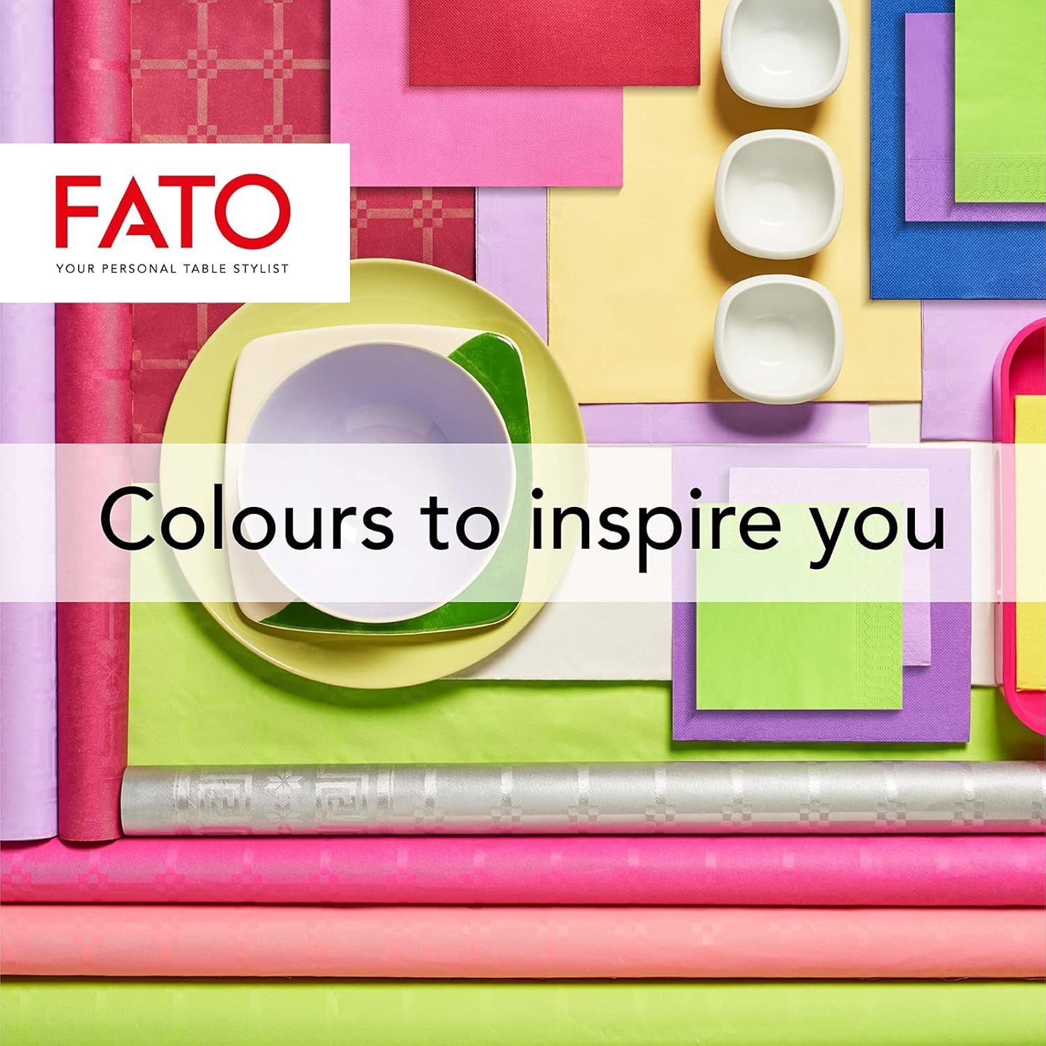 Fato - Șervețele de hârtie de unică folosință, Ideale pentru prânzuri informale și bufete, Pachet de 40 de șervețele, Dimensiune 38X38, Pliate 4 ori, 2 straturi, Culoare Bordeaux, 100% hârtie din celuloză pură, FSC