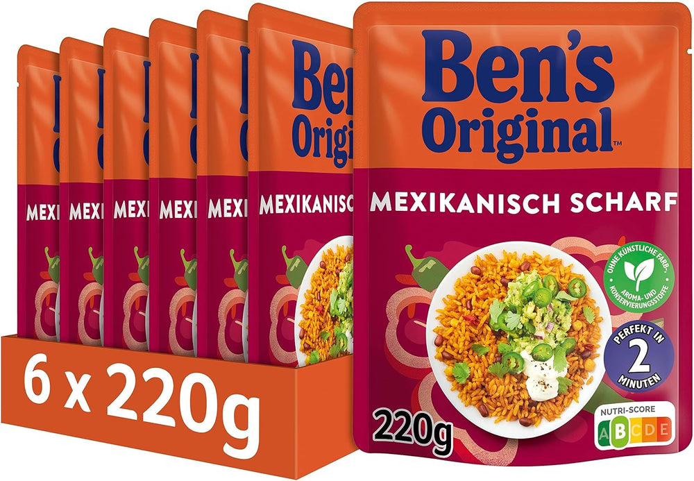 BEN'S ORIGINAL™ Mexican express rice 6 x 220g