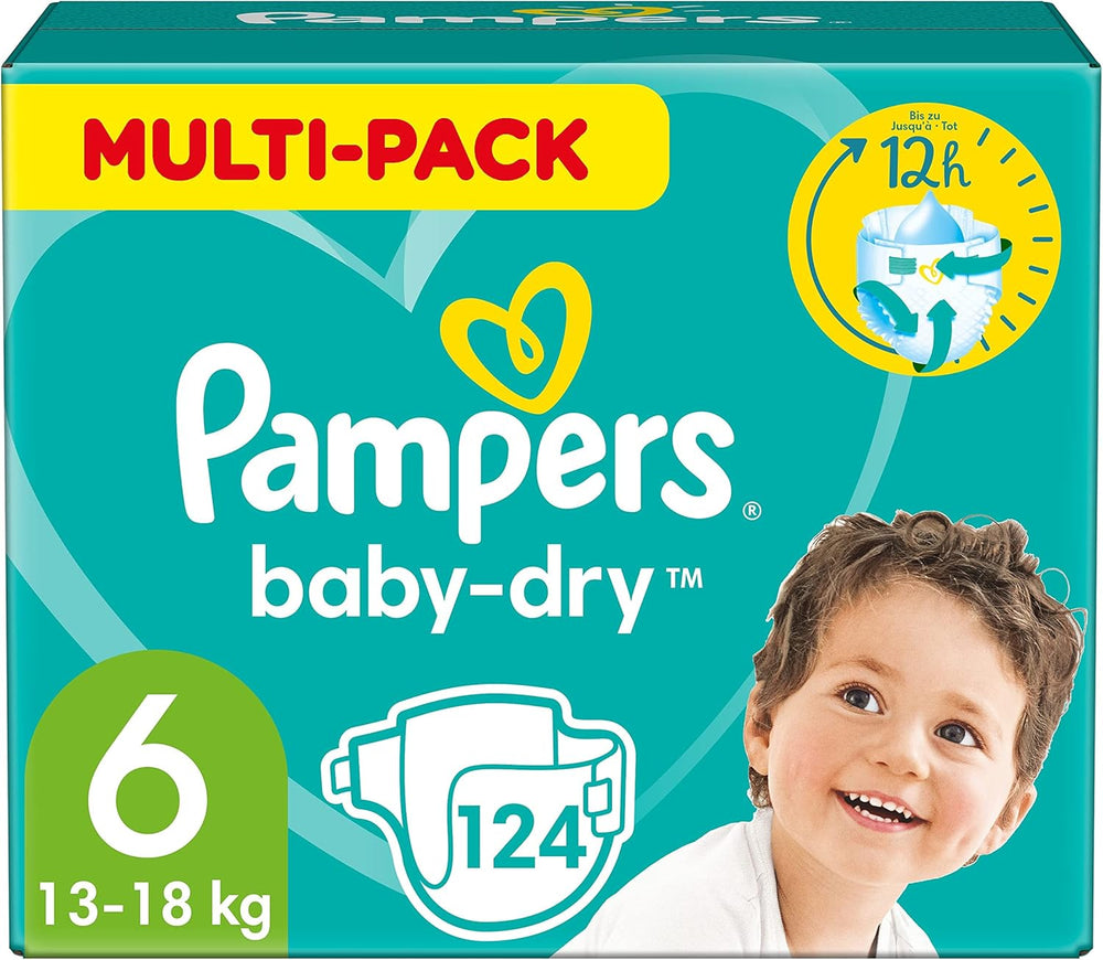 Pampers Baby-Dry Diapers Size 5, 174 Diapers, 11kg - 16kg, Up to 100% Leakage Protection and All Night Comfort
