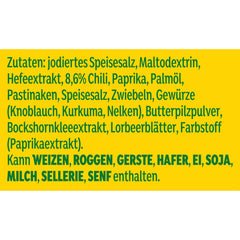 Knorr Würzmischung Chili Flavored for quick dishes to season and season potatoes, pasta, vegetables and more 90 g