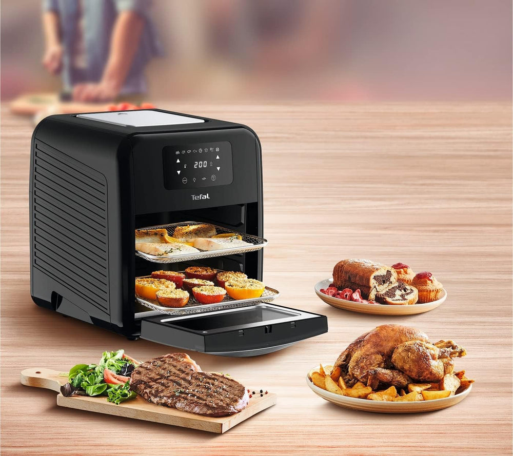 Tefal Easy Fry Oven & Grill 9-In-1 Hot Air Fryer, 11 L Pentru 6 porții, 7 accesorii, 8 programe, rețete online Electrocasnice Naty Shop