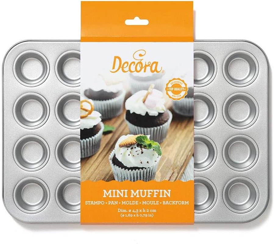 0070035 BACKFORM FOR 24 MINI MUFFINS 38.5 X 26 X 2 H CM Baking molds and trays Naty Shop