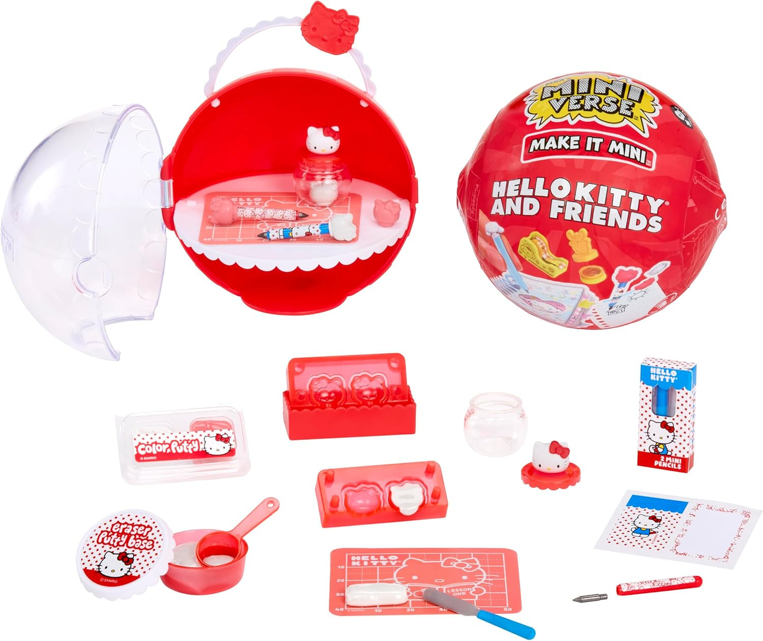 Miniverse MGA Make It Mini Hello Kitty and Friends Seria 3 – Mini obiecte de colecție, Sanrio, replici retro de papetărie, artizanat, DIY, pentru colecționari și copii cu vârsta de 8 ani și peste