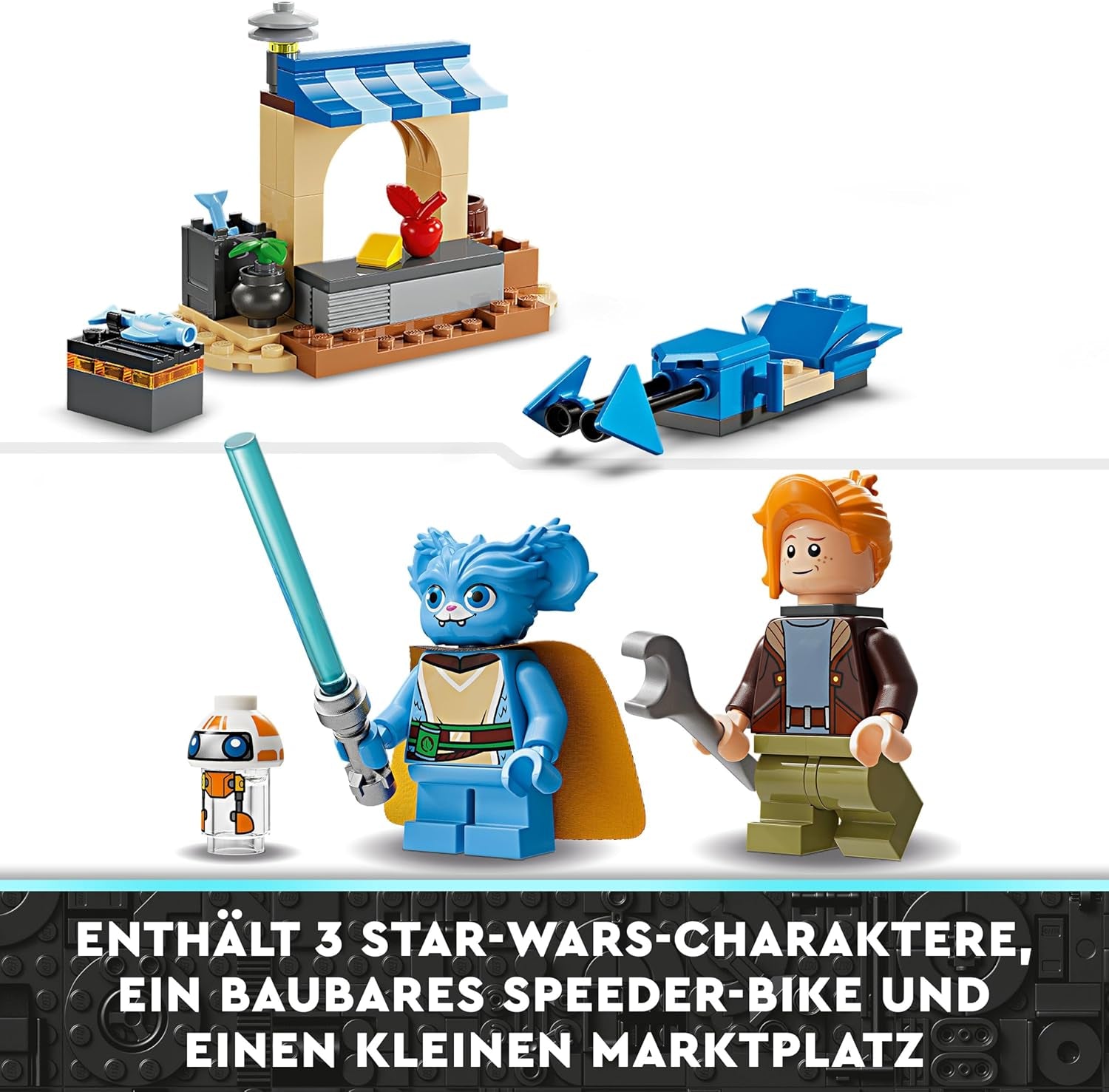 LEGO Star Wars: The Adventures of the Young Jedi Crimson Firehawk, Kids Starter Set with Buildable Spaceship, Speeder Bike and 3 Figures, Gift for Boys and Girls 4 Years Old 75384 Building Sets Besuche den LEGO-Store