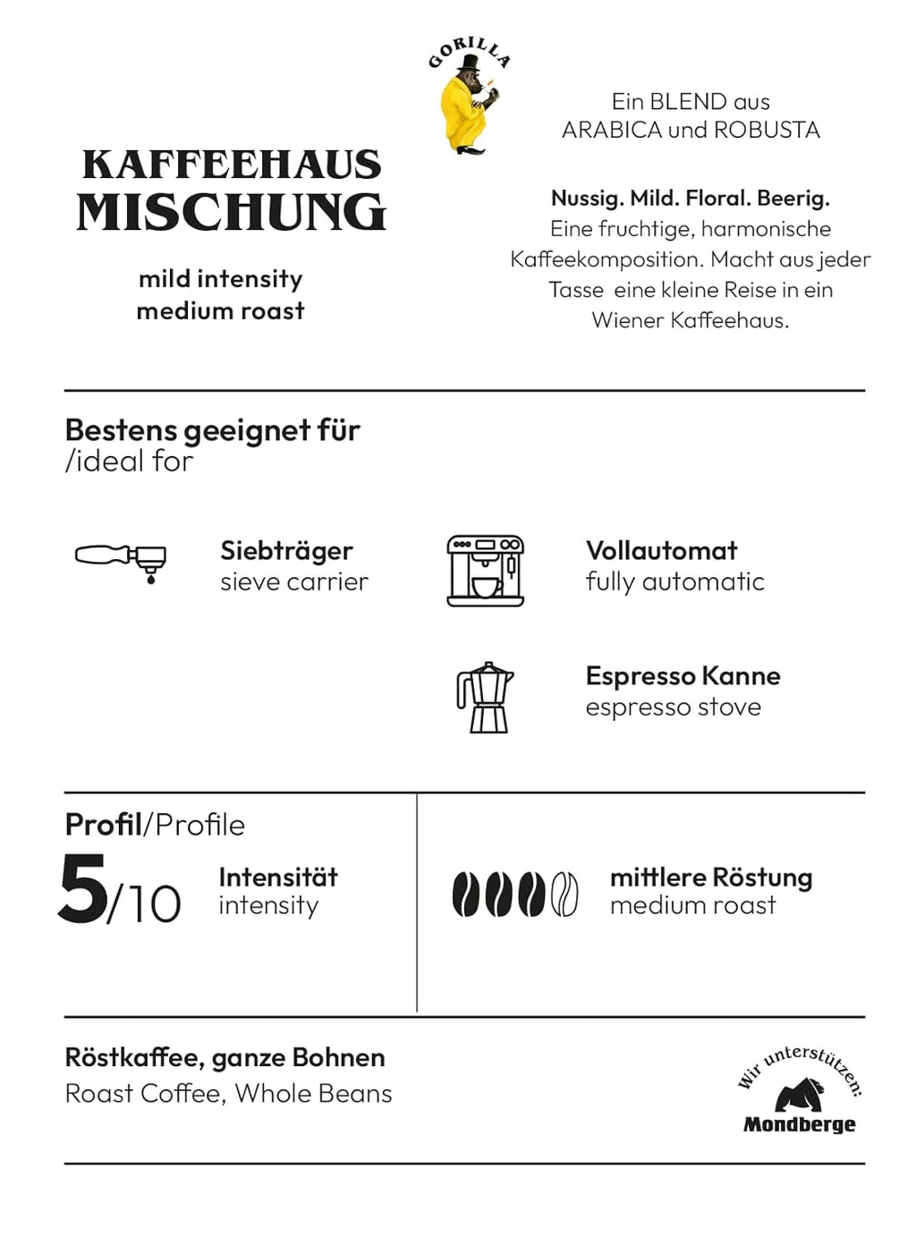 Joerges coffee house blend, 1 kg (Ambalajul poate varia) Cafea Naty Shop