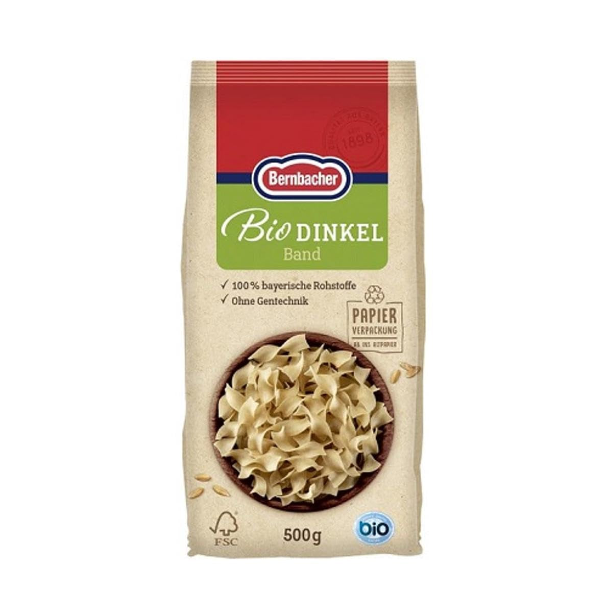 Paste din spelta organică, panglică, 500 g