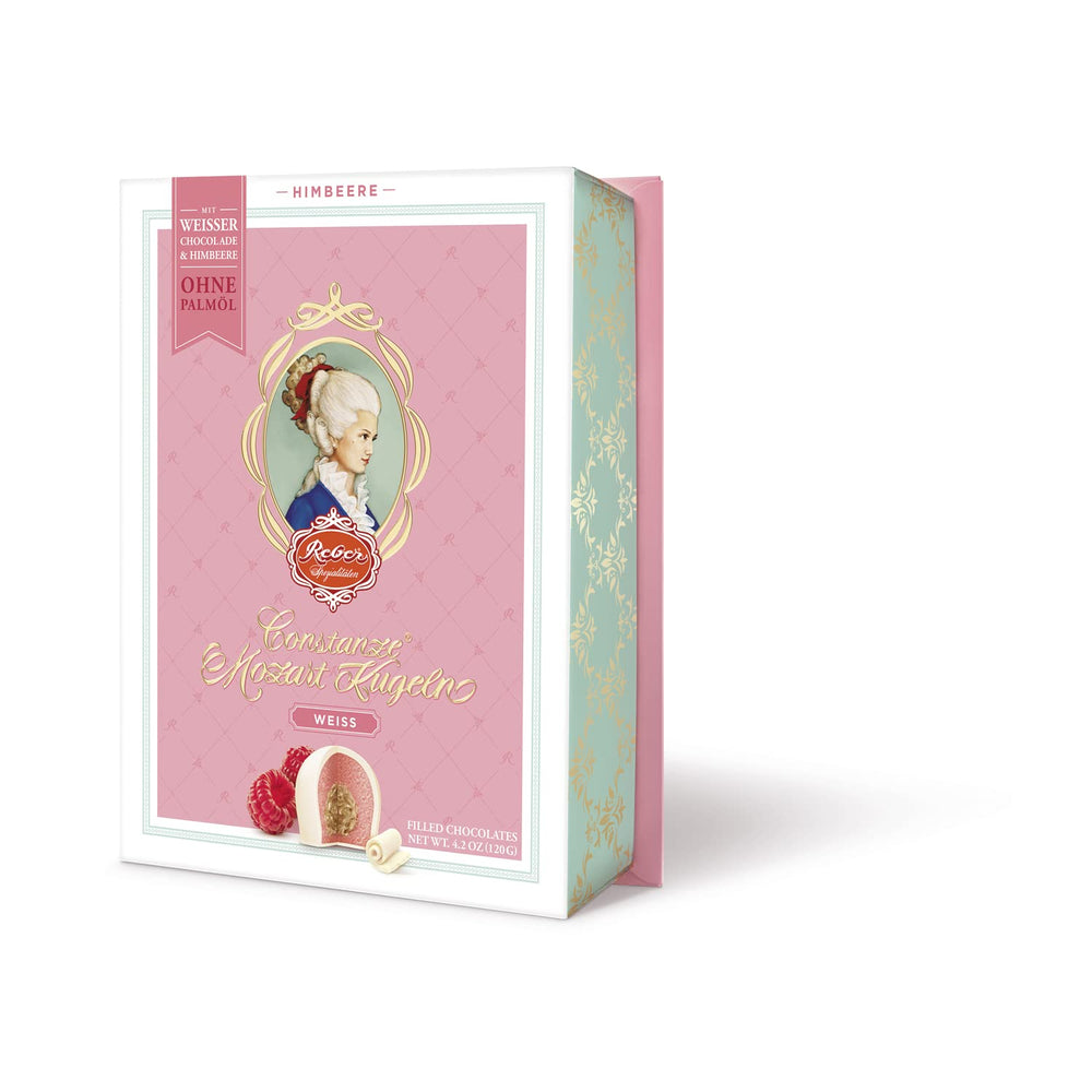 Reber Mozart balls with dark chocolate, pack of 6 with marzipan and nougat, vegan - 1 x 120 g