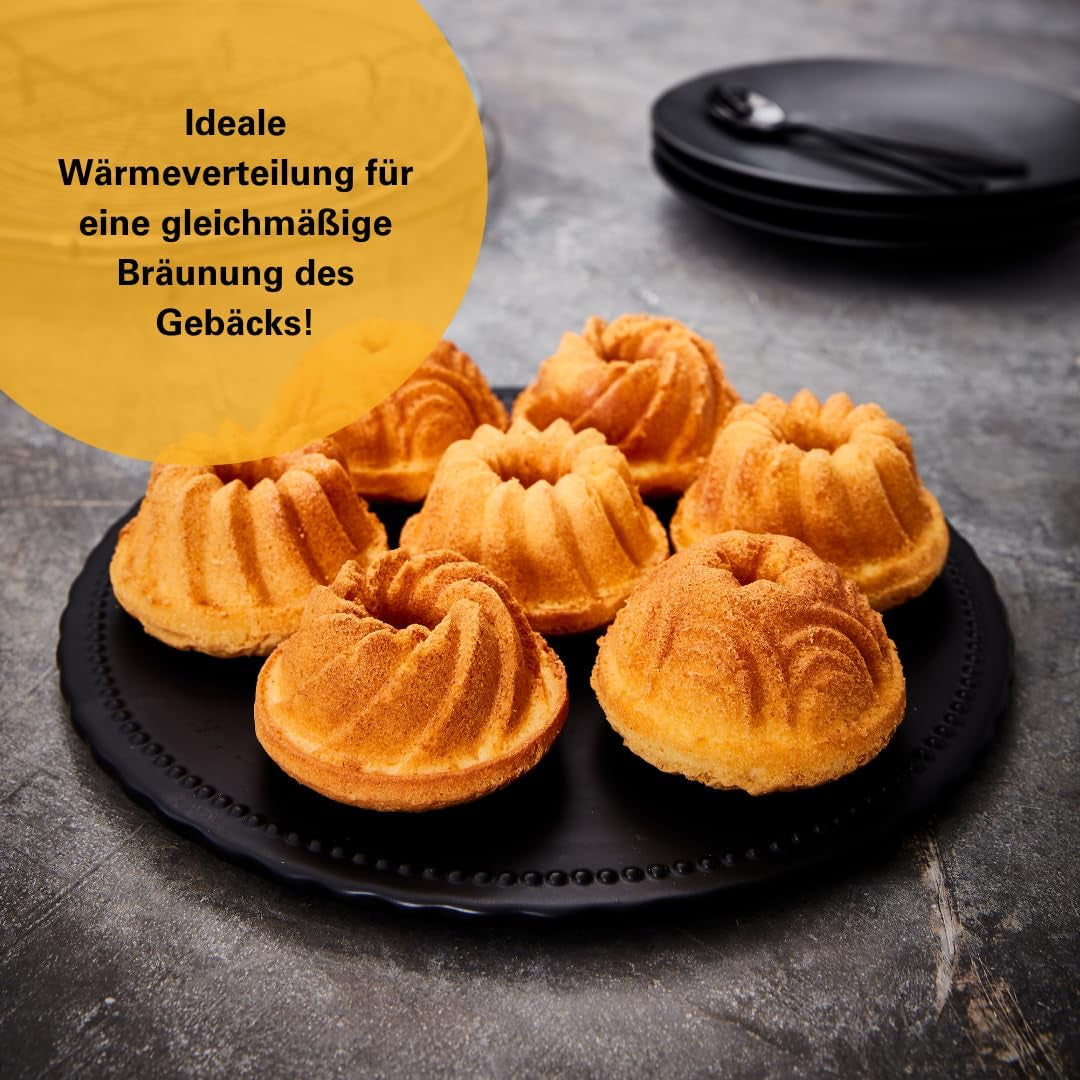 Birkmann, Contoura, Gugelhupfblech Violet, Backform Aus Aluguss, Mit Antihaftbeschichtung Und Rezept, 887077 Matrite si tavi pentru copt Naty Shop