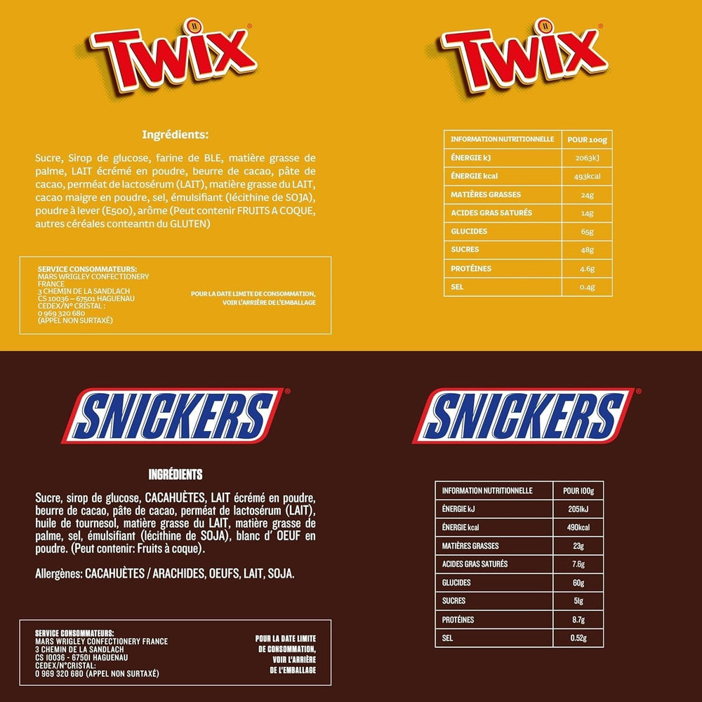 Packet Mix, Mars, Snickers, Bounty, Twix, Milky Way and others Naty Shop Chocolate Candies