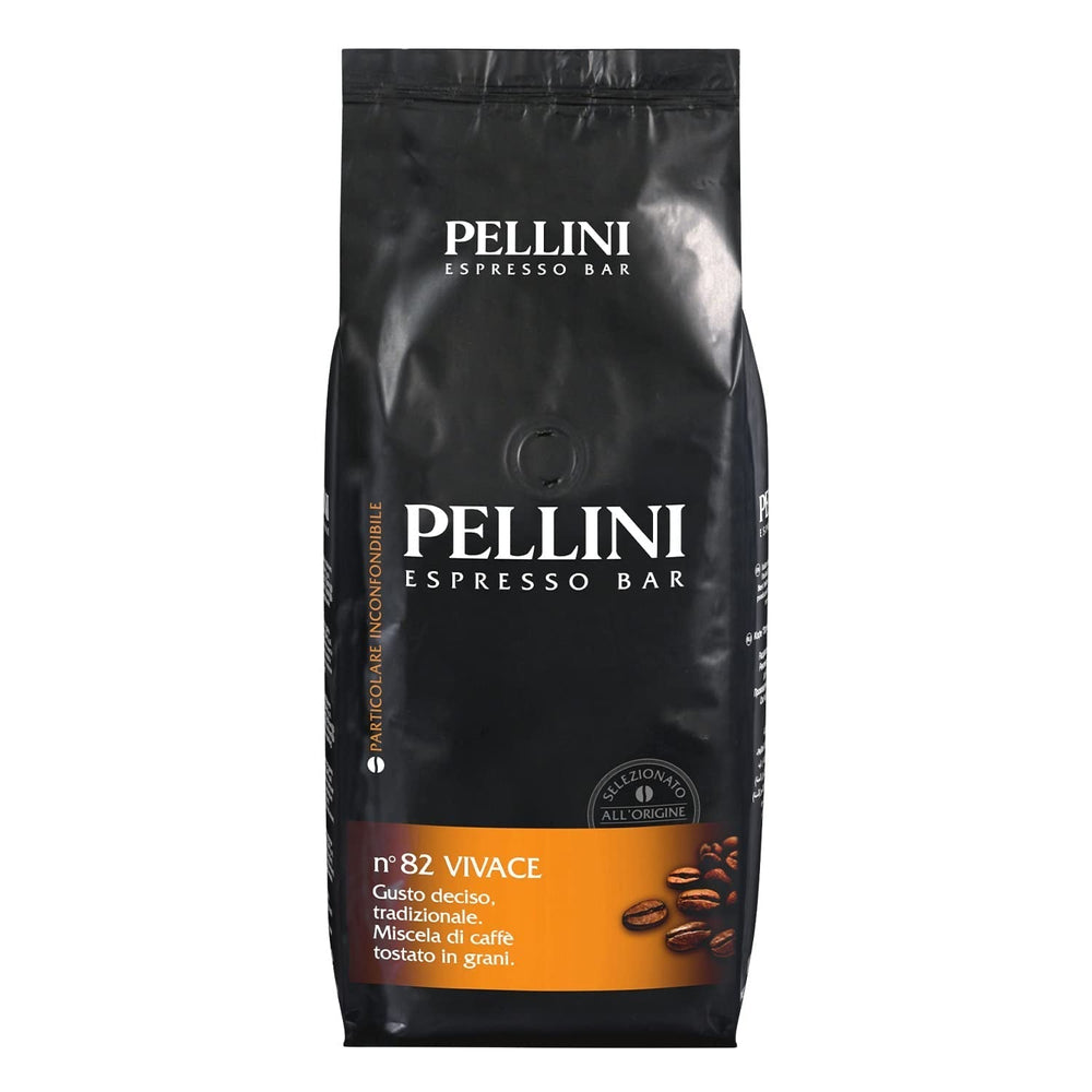 Pellini N.9 Cremoso, boabe de cafea pentru espresso 1Kg, amestec de Arabica și Robusta Cafea Naty Shop N. 82 Vivace