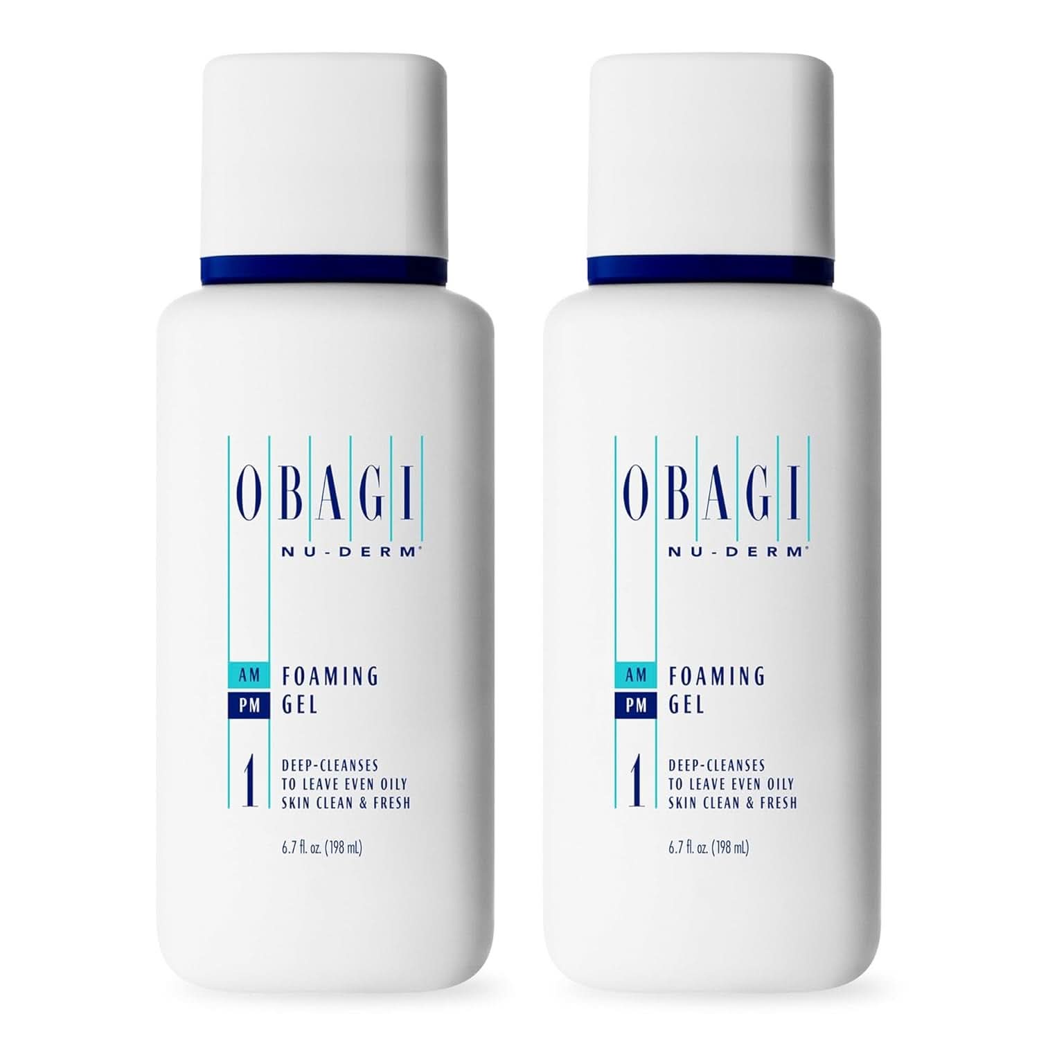 OBAGI Nu-Derm, Cleanser Gel for Normal, Oily or Sensitive Skin Cosmetics and Beauty Naty Shop 198 ml (set of 2 products)