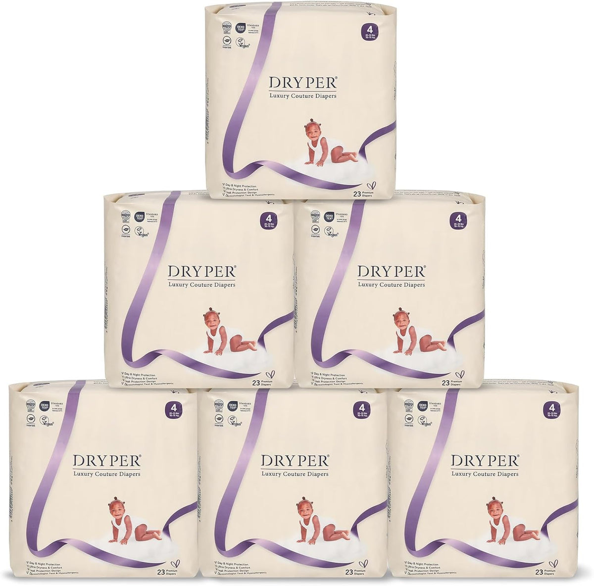 Baby Diapers Size 4 (10-15kg), Ultra Thin, Soft & Hypoallergenic for Sensitive Skin, 3D Leak Protection, Wetness Indicator, 138 Premium Day & Night Diapers