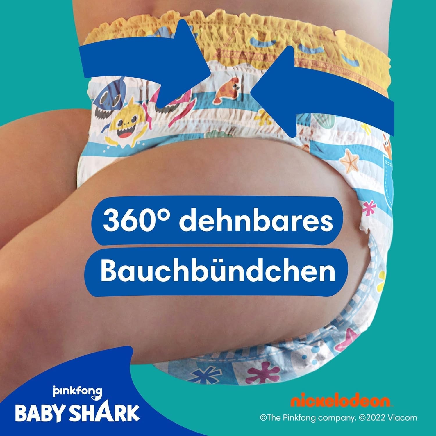 Pampers Size 5-6 Splashers Baby Shark Limited Edition 10 Pack Disposable Swim Diapers For Safe Water Protection