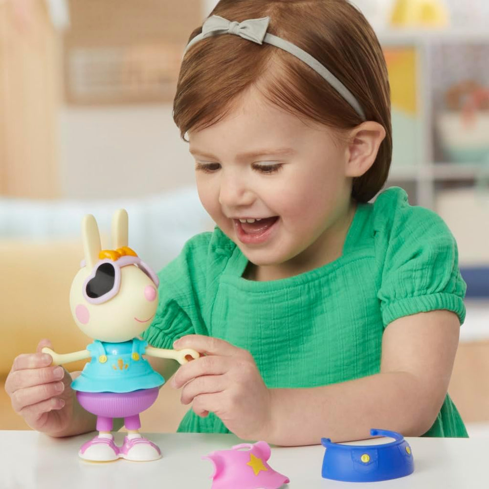 Peppa Pig Luisa Spoon - Figurină distractivă de îmbrăcat, păpușă de 15 cm pentru fete cu accesorii și haine de îmbrăcat, set de jucării interactive pentru copii mici de la 3 ani în sus