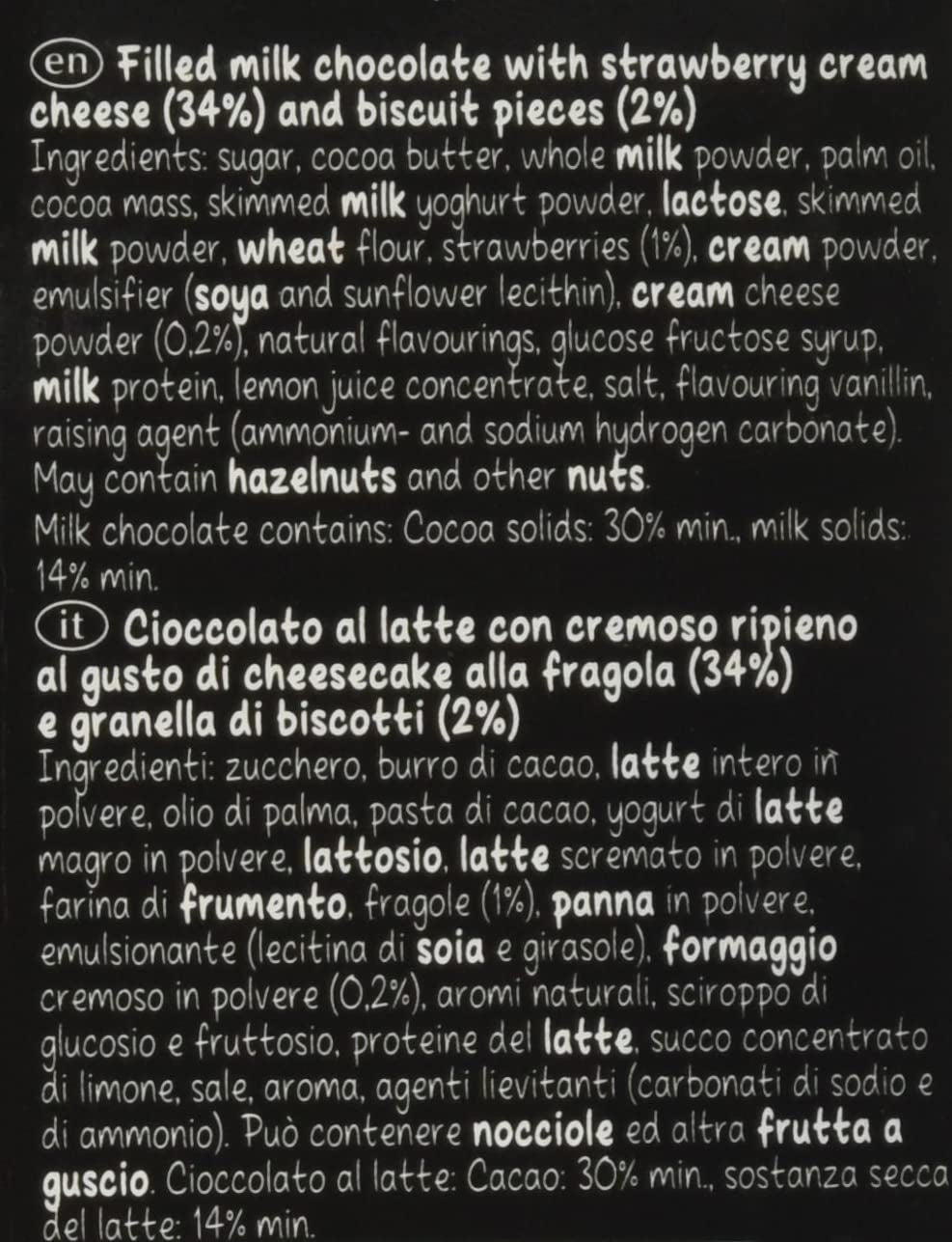 Lindt HELLO Strawberry Chocolate Cheesecake | Bar 100g | Milk Chocolate with Strawberry Quark Cream Filling | Chocolate bar | Chocolate Gift (Pack of 5)