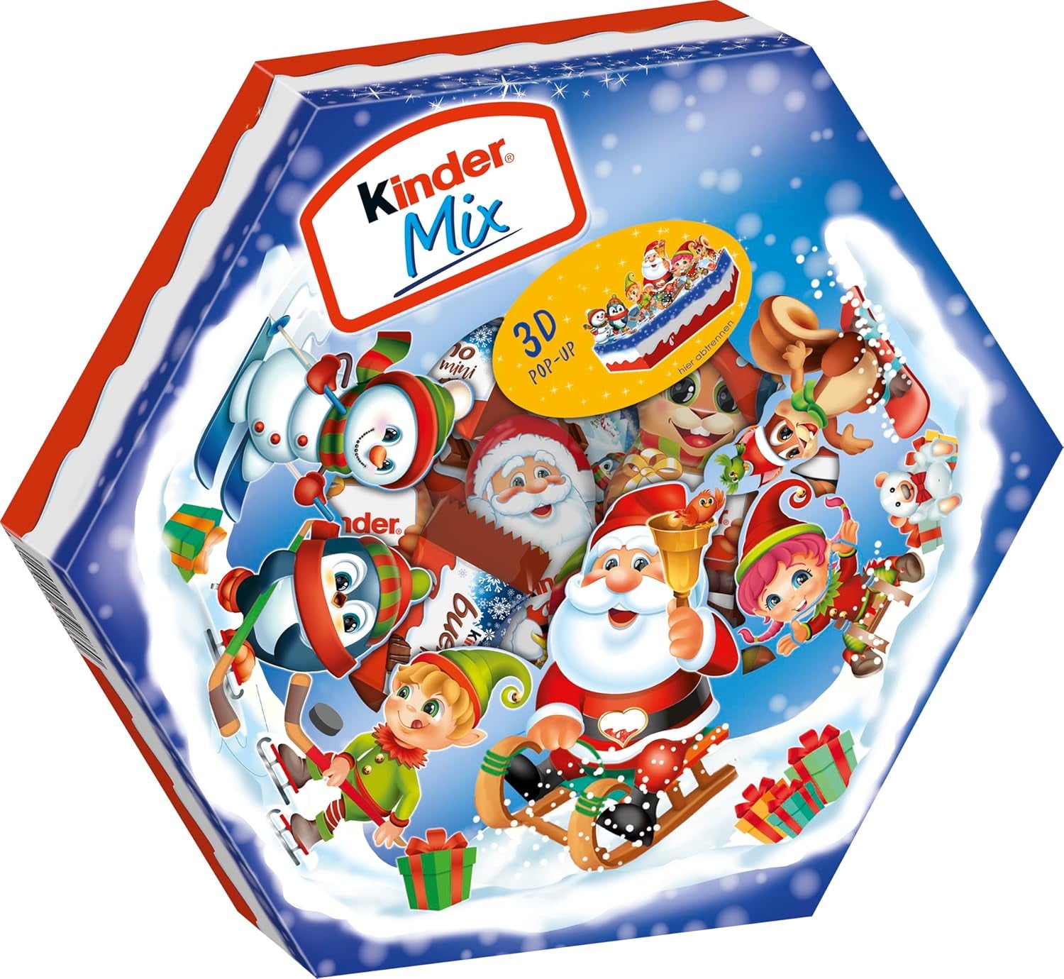 Kinder Mix Christmas plate - delicious chocolate specialties from the Kinder range - 143g