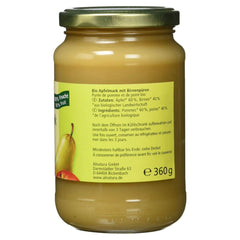 Organic applesauce with pears, 360 grams Mother and Child Naty Shop