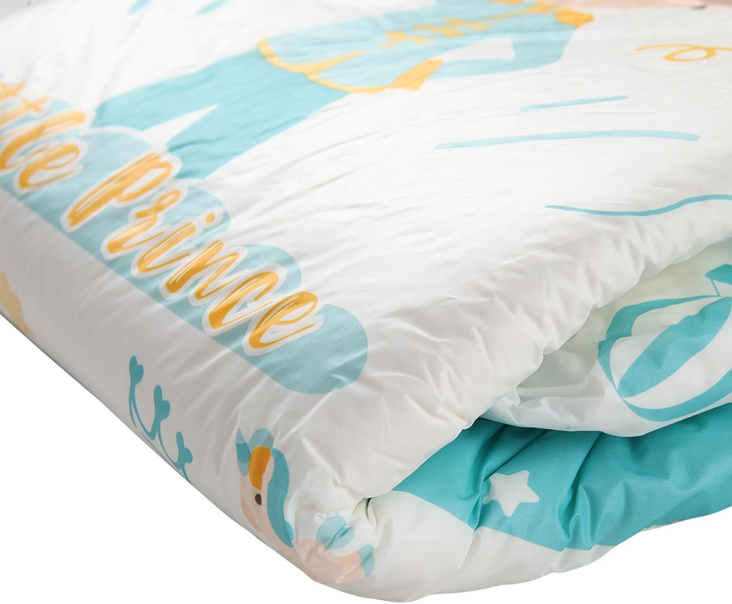 CutiePlusU Adult Diapers 2 Pack Disposable Incontinence Panties with Flaps for Women and Men Maximum Absorbency Overnight - Little Prince (Medium 71-96cm)