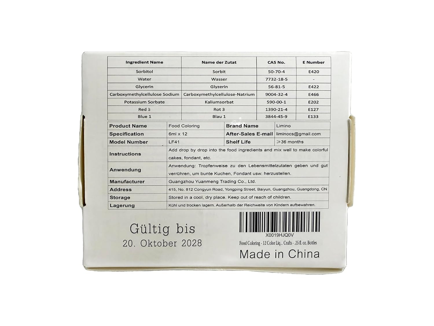 Colorant alimentar 12 culori - Coloranți alimentari lichizi pentru copt torturi, fursecuri, macaroane, fondant - Colorant alimentar vibrant pentru decorare și gătit, aerografare, săpunuri DIY - 6 ml fiecare