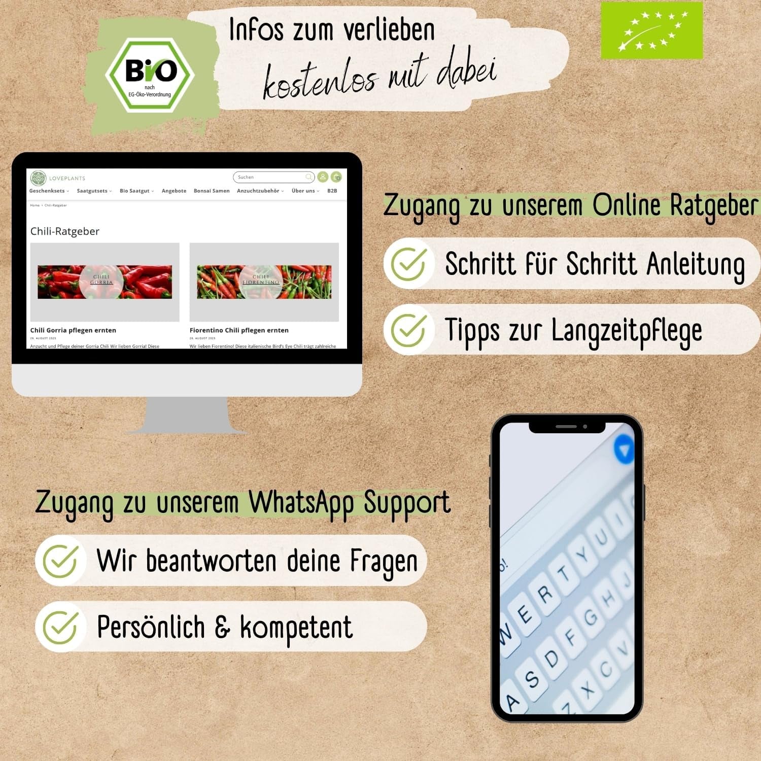 Organic Chili Seed Set - 6 Organic Chili Seeds, Mild to Extremely Spicy, Free Pollinated Quality | from spicy Habanero to colorful and traditional chili varieties – Pepperoni Seeds