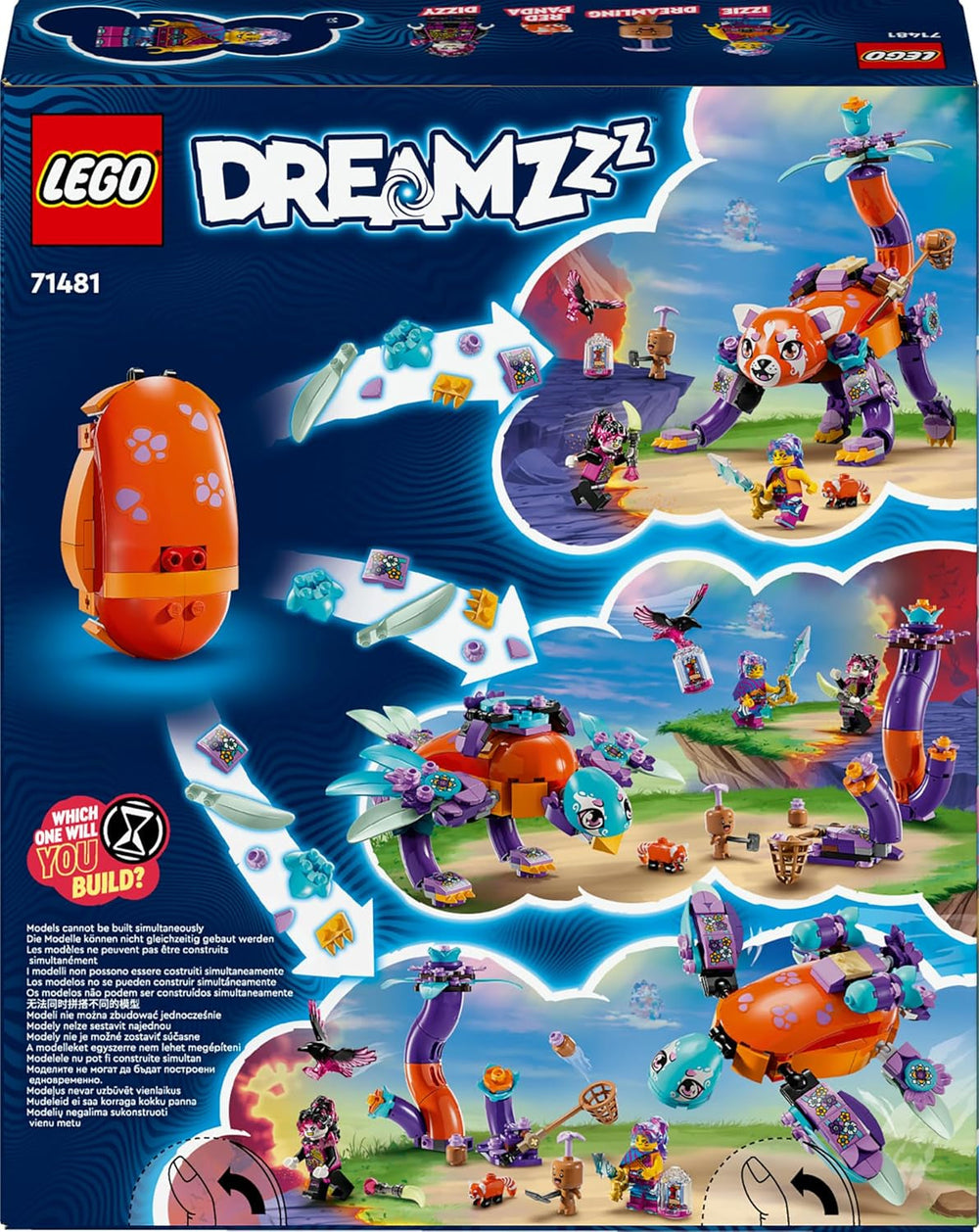 LEGO Dreamzzz 3-In-1 Izzies Dream Animals, Magic Egg with Izzy and Dizzy Minifigures and Animal Figures, Fantasy Playset, Gift for Girls and Boys 8 Years Old 71481 Building Sets Besuche den LEGO-Store