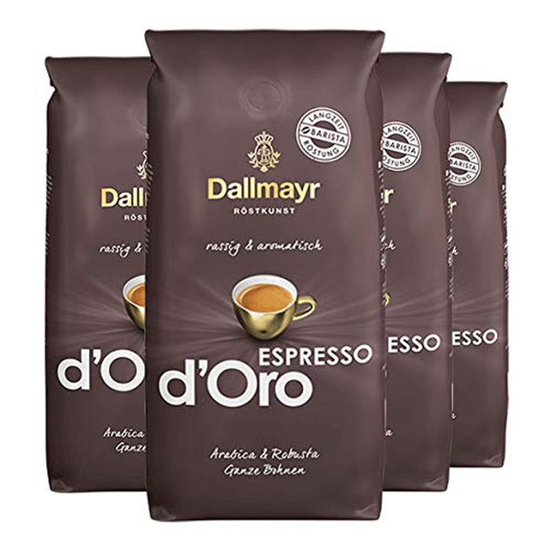 Espresso d'Oro boabe întregi 4x 1000g (4000g) - cafea puternic aromată