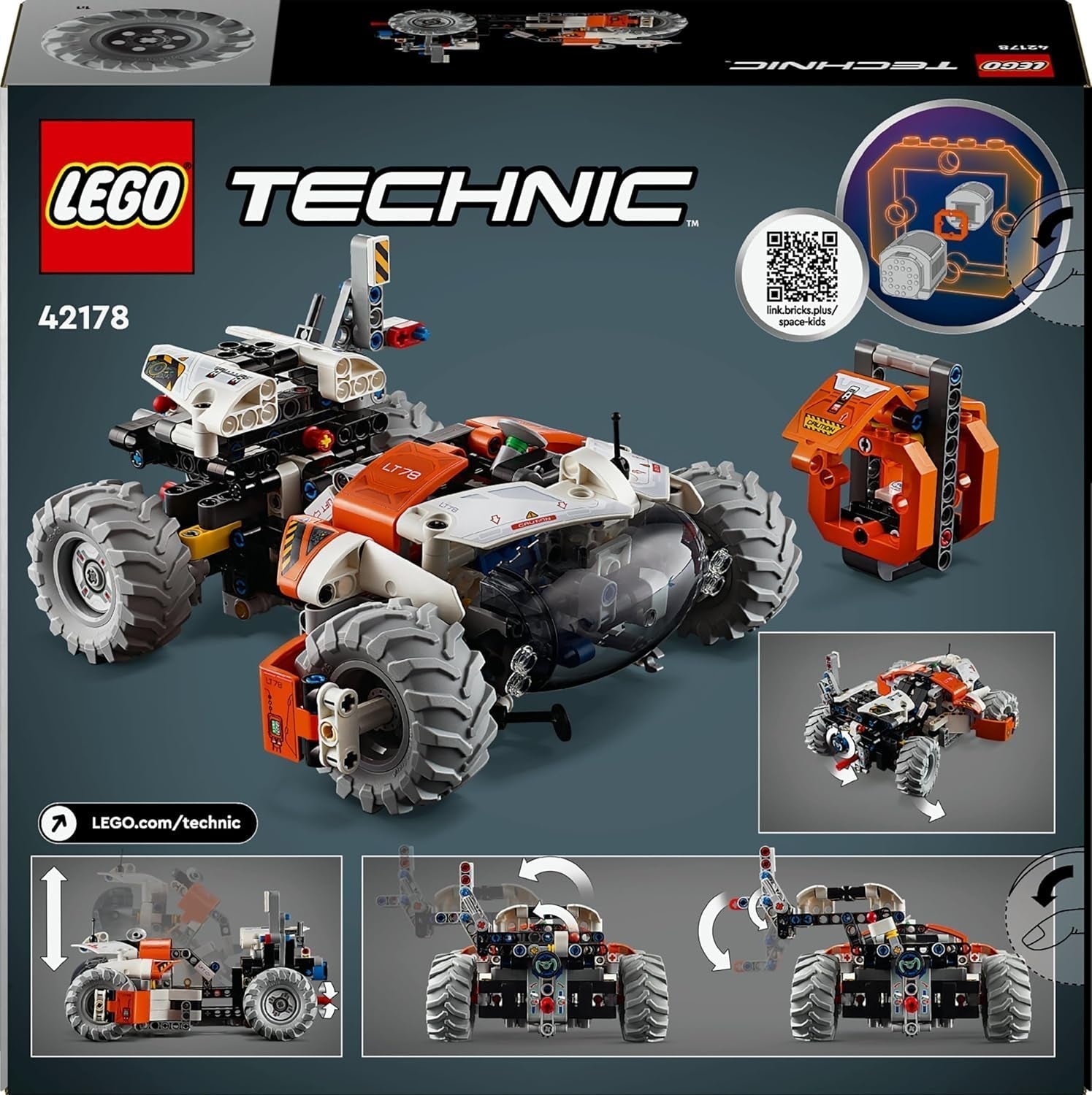 LEGO Technic LT78 Space Transport Vehicle, Space Building Set for Exploration Trips and Space Adventures, Imaginative Play Experience for Boys and Girls, Gift for Children Over 8 Years Old 42178 Building Sets Besuche den LEGO-Store