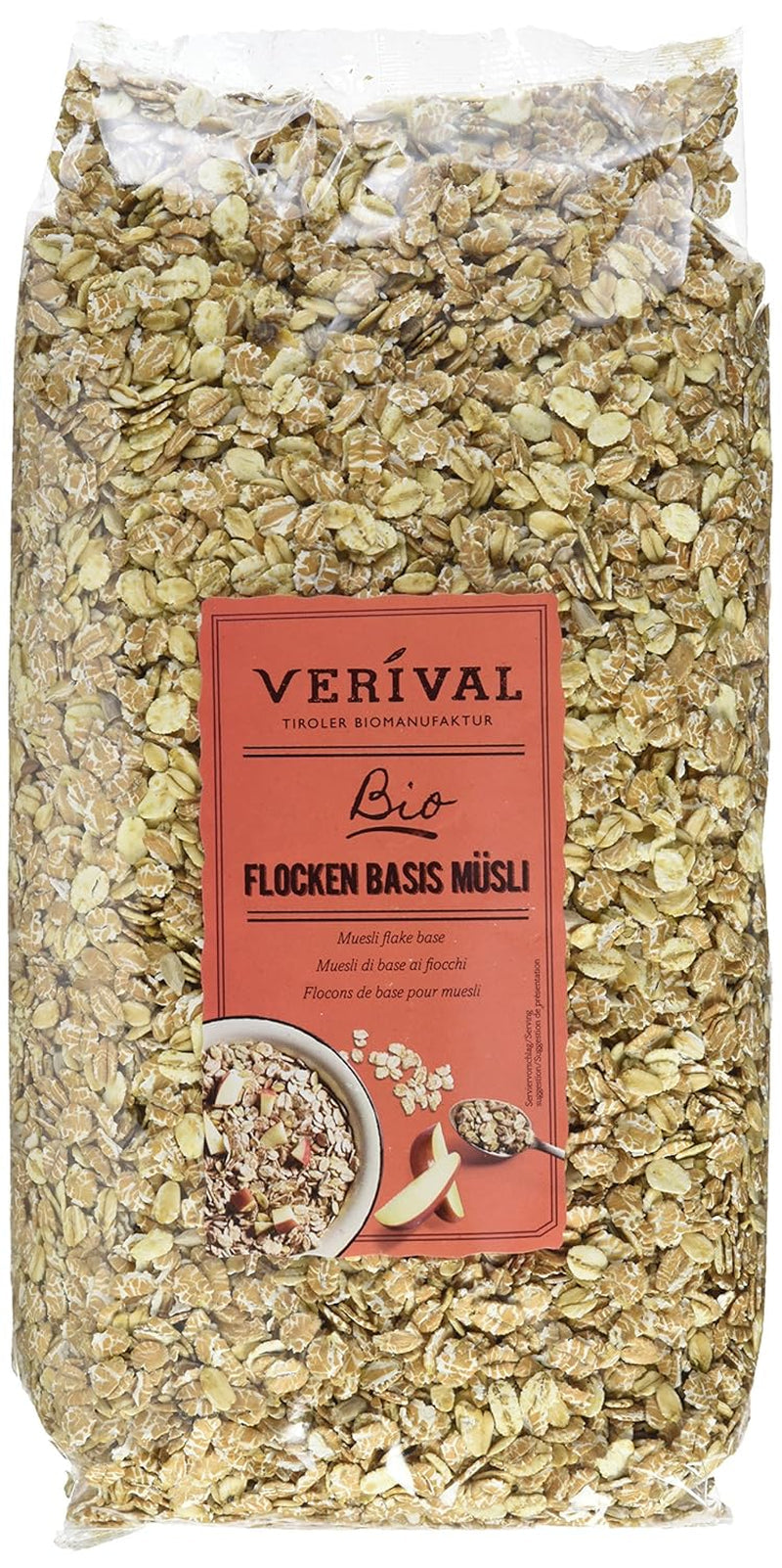 Verival Flocken Basis Müsli - Bio, 6Er Pack (6 X 1 Kg) Cereals Naty Shop Default Title