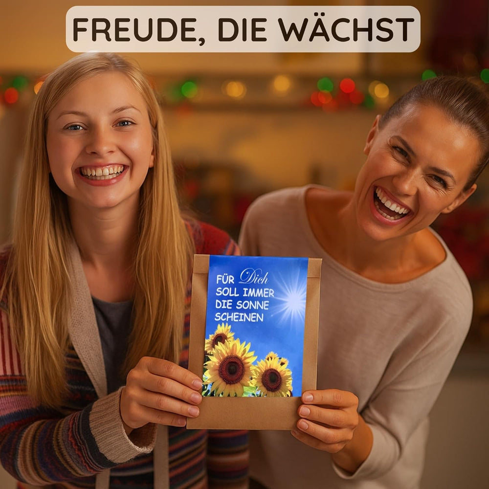 Gift for Women - May the Sun Always Shine for You - Sunflower Growing Kit, Gift Idea Surprise Bag, Planting Kit