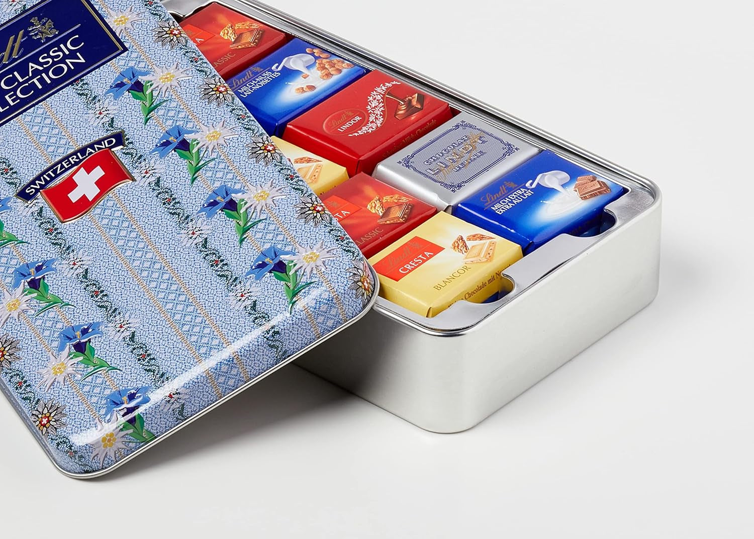 Lindt Swiss Classic Collection Chocolate Box | Milk chocolate bars | Mini Chocolate Bars | 185g | Chocolate gift