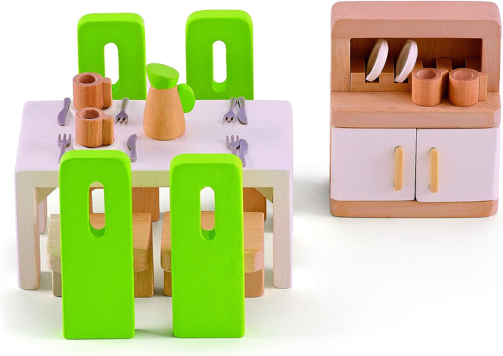 Hape E3459 - Children's room, small Naty Shop Dollhouses Dining room