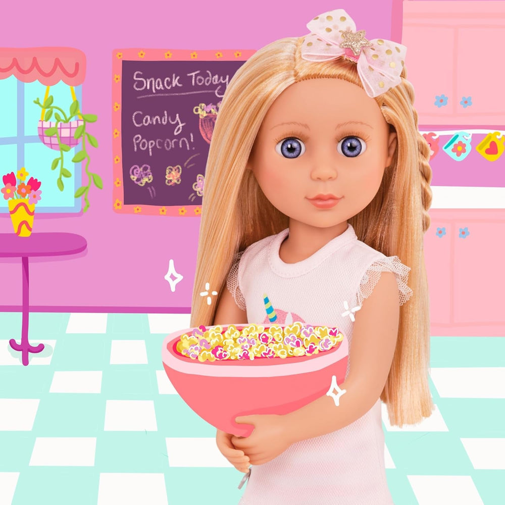 Glitter Girls - Lacy - 36 cm Modepuppe - Blondes Haar & Violette Augen - Poseable Arme & Beine - Einhorn-Eiscreme-Outfit - 3 Jahre +
