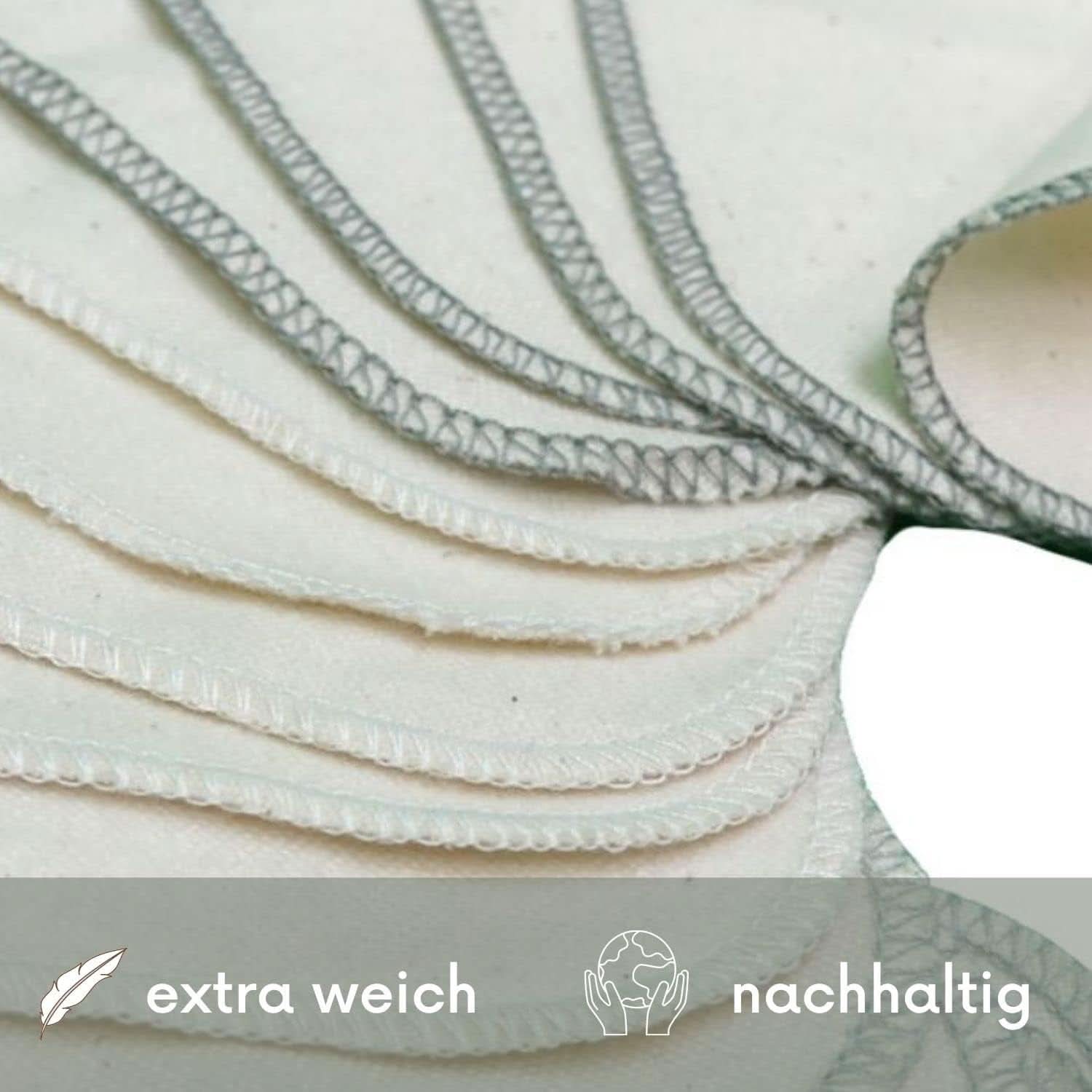 Avo + Cado - Pack of 15 reusable baby washcloths as a replacement for wet wipes (color: gray) Mother and Child Naty Shop