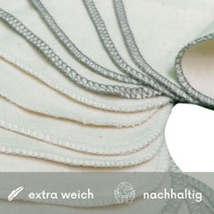 Avo + Cado - Pack of 15 reusable baby washcloths as a replacement for wet wipes (color: gray) Mother and Child Naty Shop