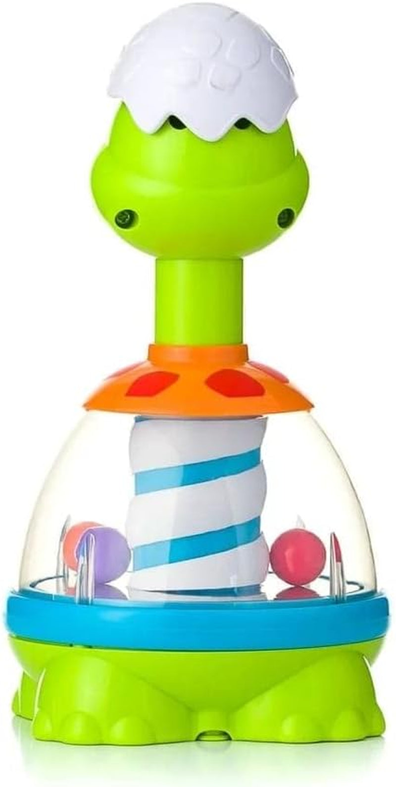 Rotitor Chicco Dino, rotitor cu bile colorate, mâner și oglindă centrală pentru jocuri de lumină, cadou pentru bebeluși și copii de la 6 luni la 3 ani Jucarii Bebe Naty Shop