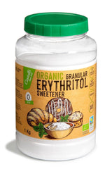 Natural organic erythritol, 10G = 7G sugar, 1 Kg Sweeteners Naty Shop