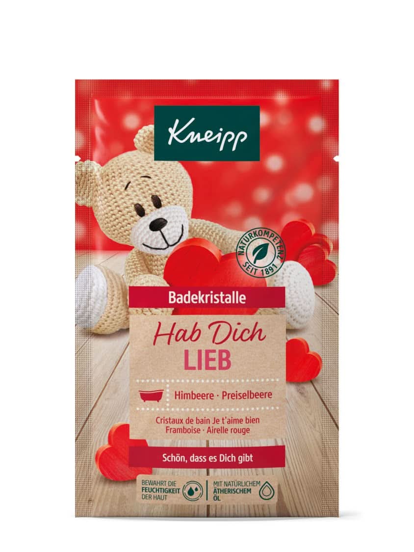 Kneipp, bath salt, raspberry and cranberry, 60 grams Shower and bath Naty Shop 60 grams Fruity