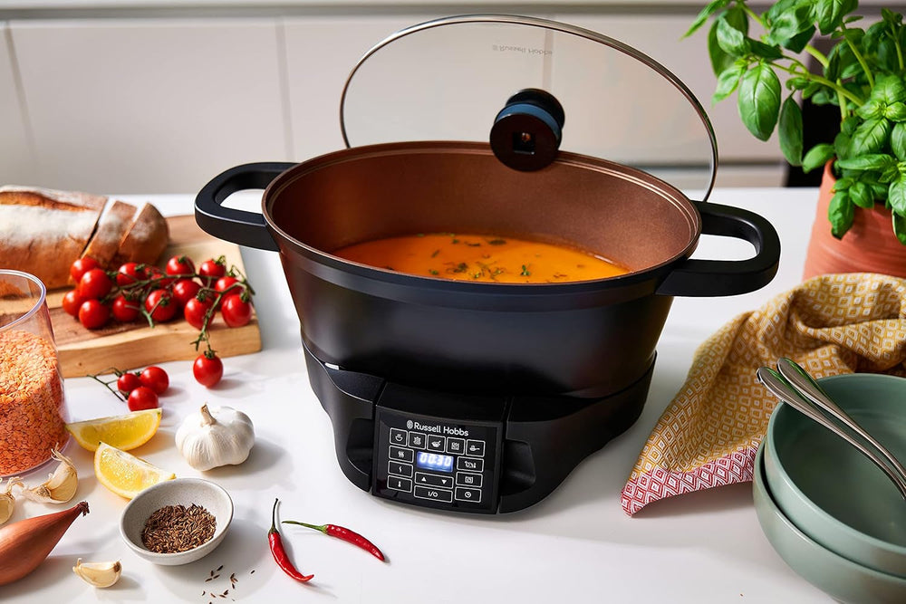 Multicooker Russell Hobbs 6.5L, digital display, 8 cooking functions Slow Cooker Naty Shop