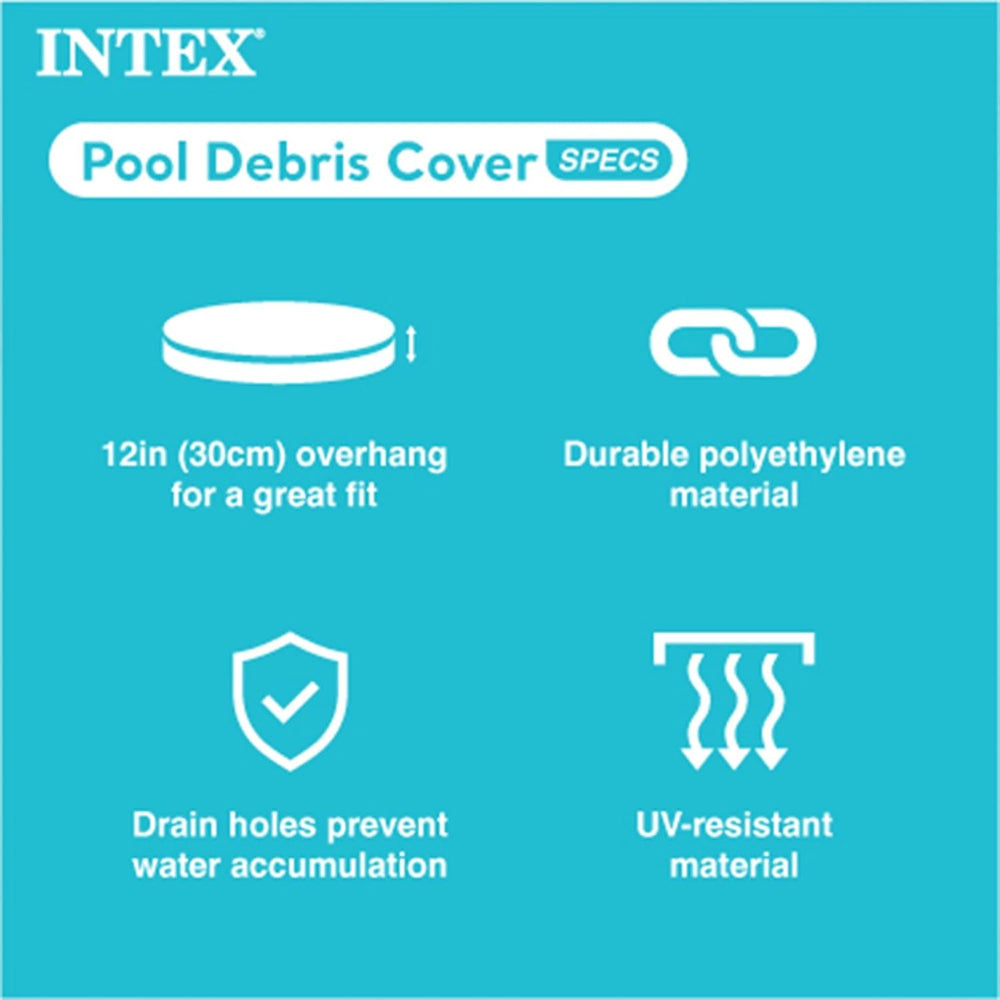 Intex 28021 - Prelată pentru piscină rotundă Easy Set, PVC, albastră, ⌀ 305 cm