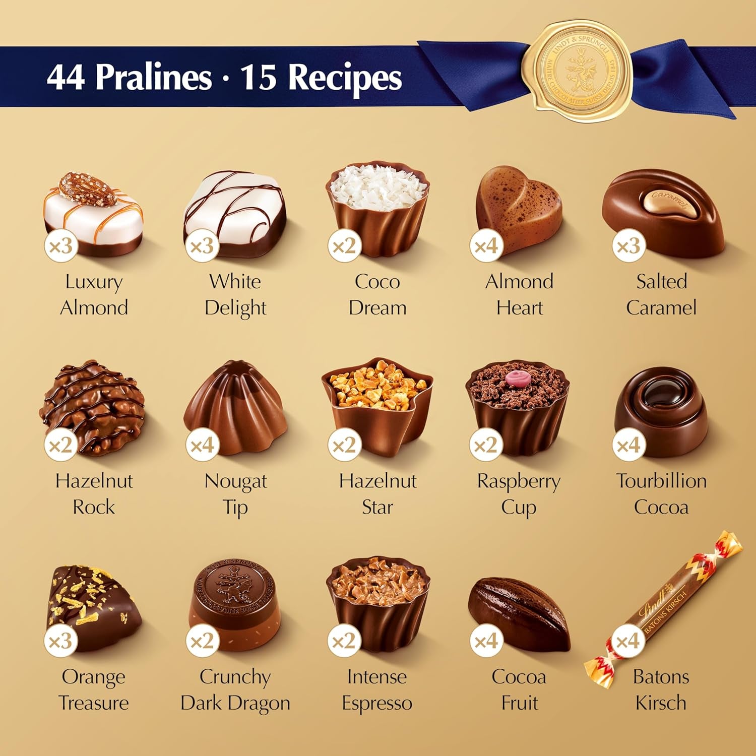 Lindt Chocolates - Swiss Luxury Selection (445g)