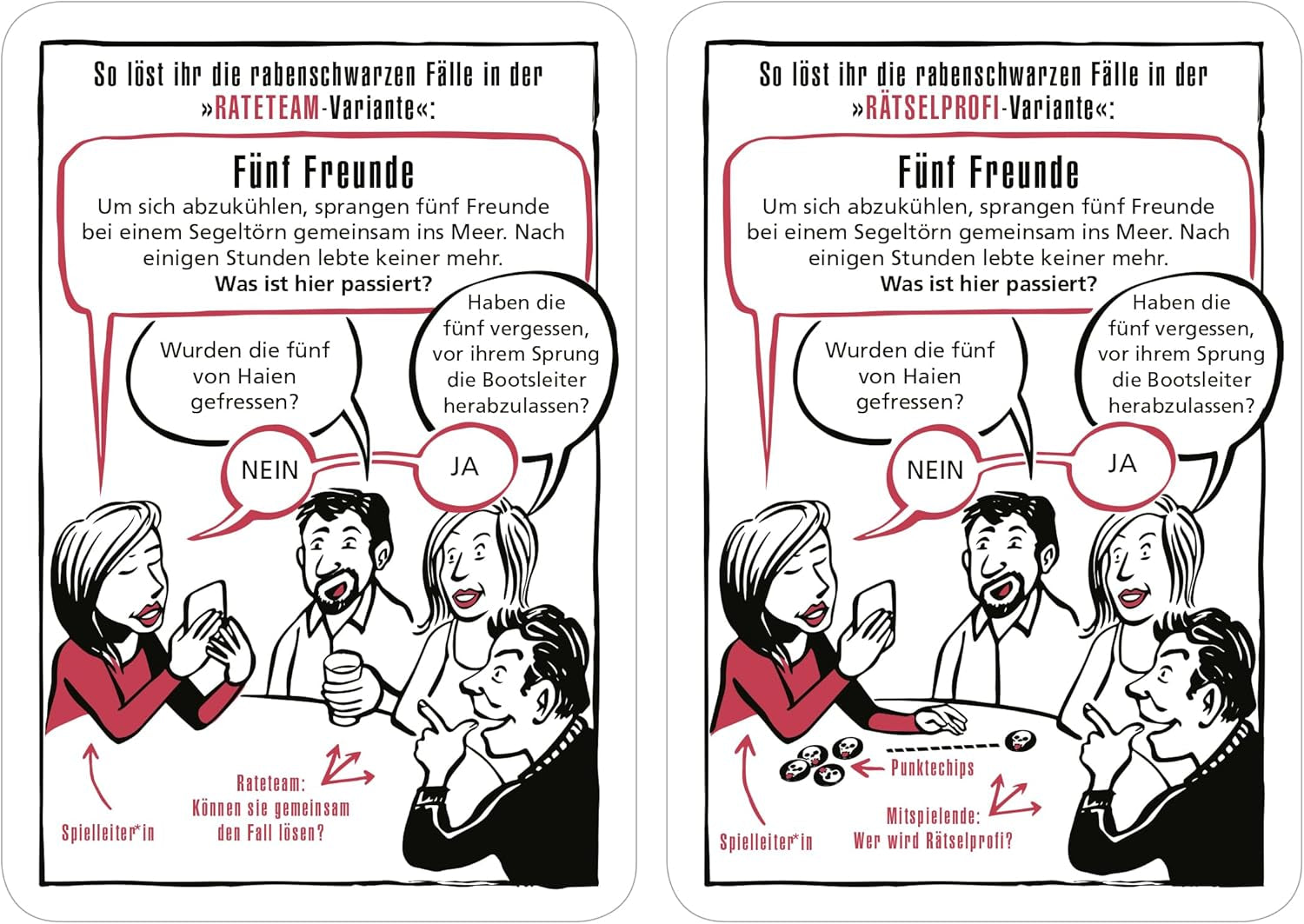 Moses. Black Stories Medicine - 50 puzzles with cases from the world of medicine, a crime card game with game variations and score tokens, a puzzle game for teenagers and adults.