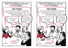 Moses. Black Stories Medicine - 50 puzzles with cases from the world of medicine, a crime card game with game variations and score tokens, a puzzle game for teenagers and adults.