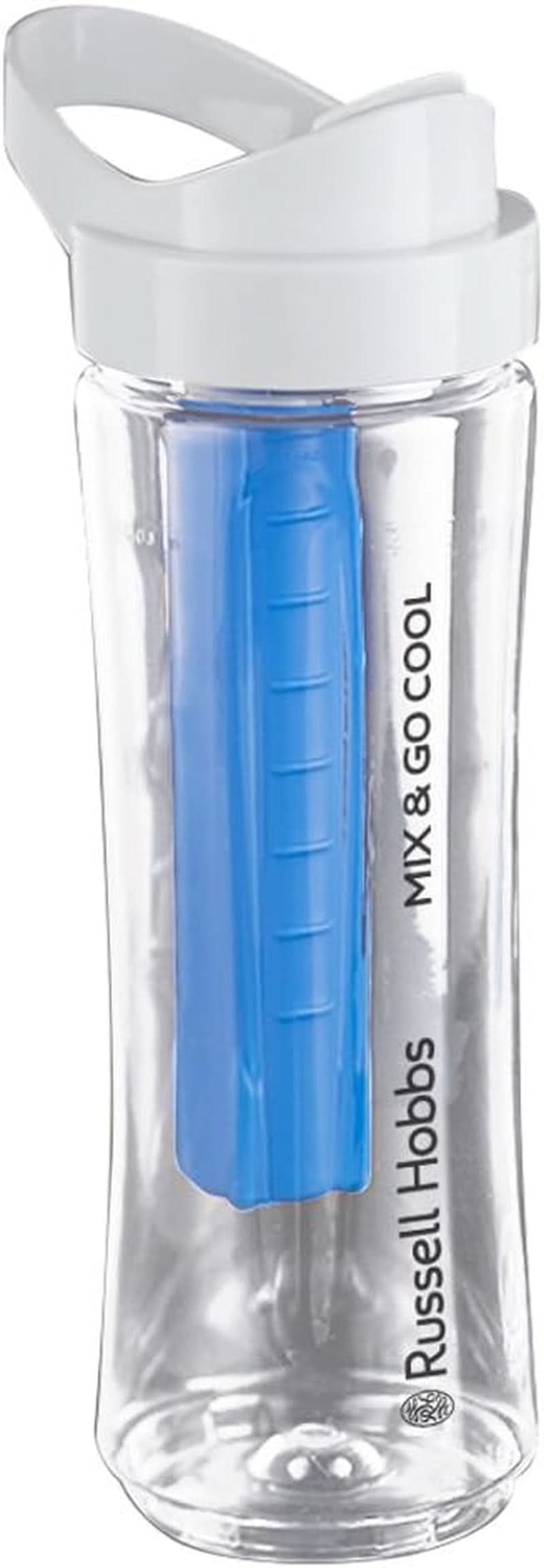 Russell Hobbs Mixer - Standmixer & Smoothie Maker to Go [23,500 U/Min Power-Motor] Inkl. 1X Mixbehälter 600Ml (Bpa-Frei, Spülmaschinen- & Bruchfest Inkl. Deckel) Zerkleinerer, Edelstahl, 23472-56 Kitchen Naty Shop Zusatzflasche Mit Kühlakku