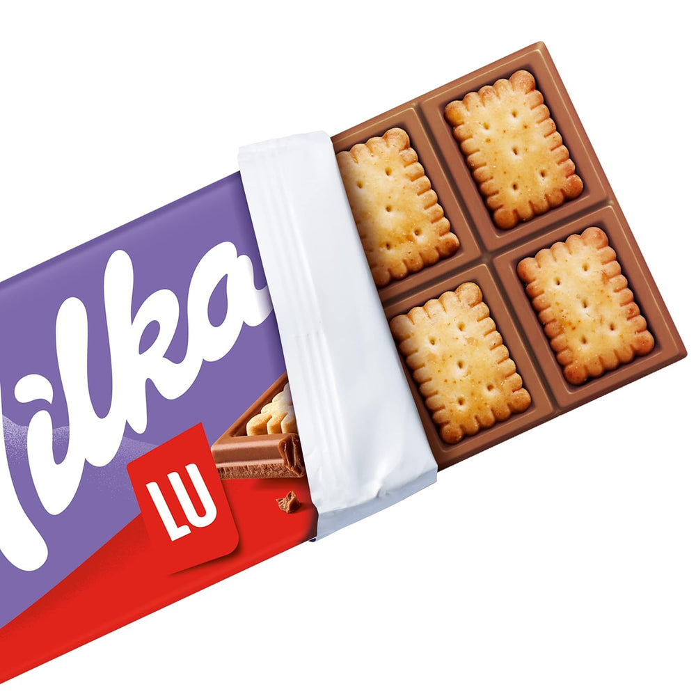 Milka LU – Alpine milk chocolate with crunchy LU biscuits – 87g
