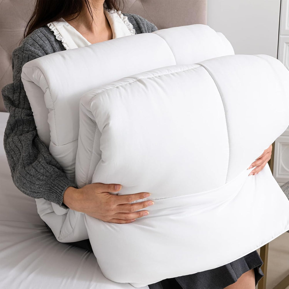 Good Nite Winter Duvet 200X200 Cm 460Gsm Warm Comforter for Winter Bedding Polyester Filled Quilt Microfiber White Sleeping Blanket 200X200Cm Quilts and Quilts Naty Shop